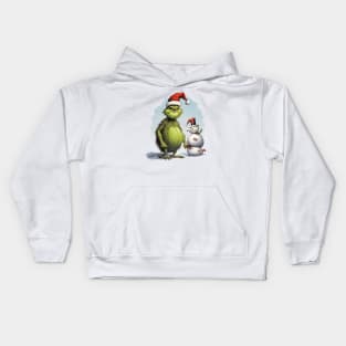 GRINCH AND SNOWMAN Kids Hoodie